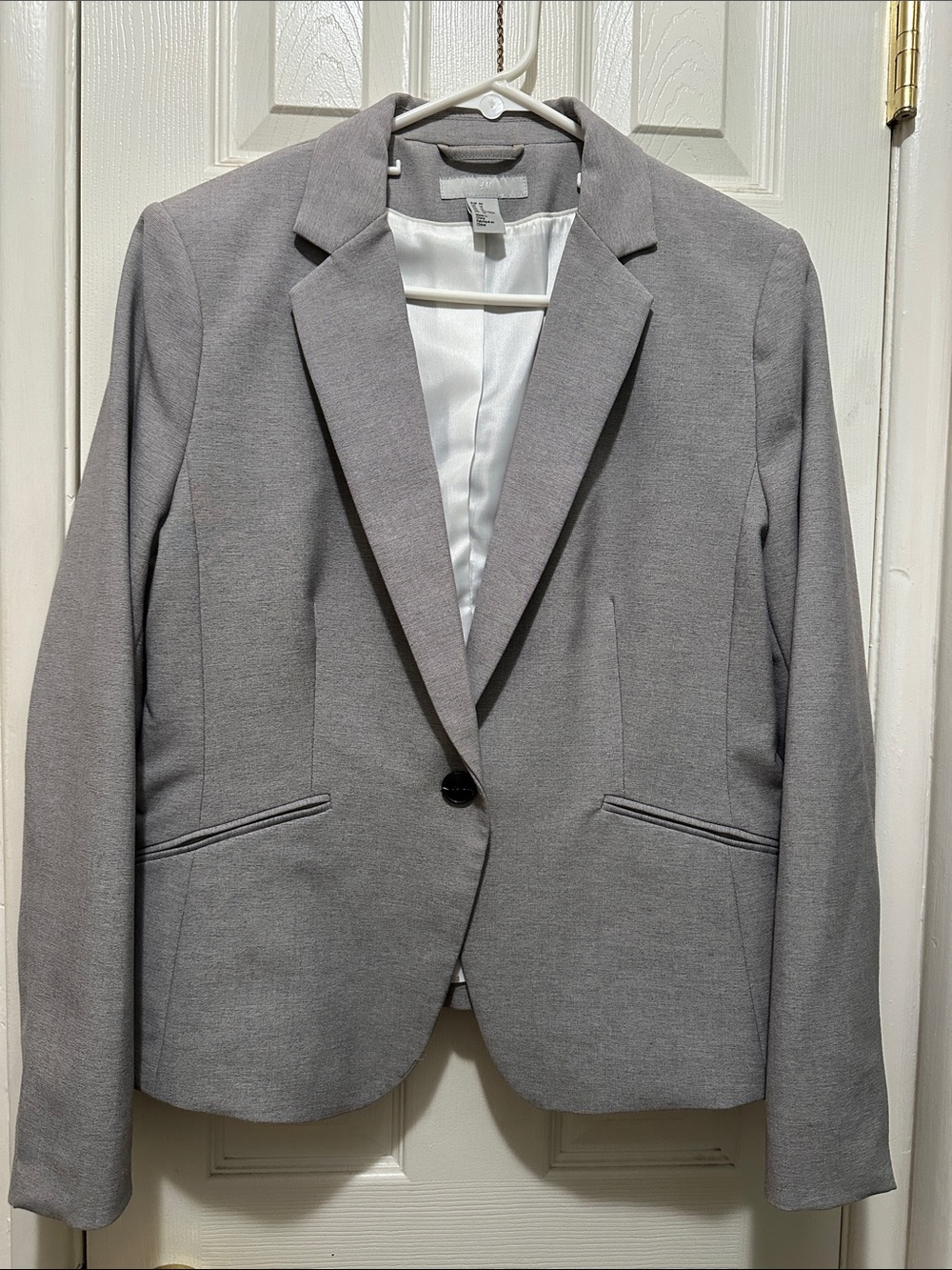 H&M Light Gray Single-Button Women's Blazer